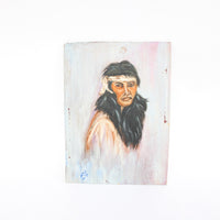 Vintage Portrait Painting Yucca Valley California