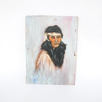 Vintage Portrait Painting Yucca Valley California