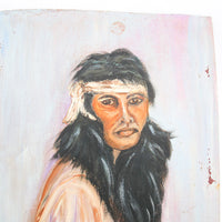 Vintage Portrait Painting Yucca Valley California