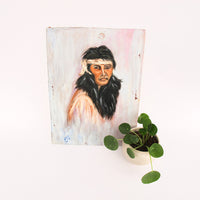Vintage Portrait Painting Yucca Valley California