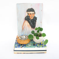 Vintage Portrait Painting Yucca Valley California