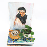 Vintage Portrait Painting Yucca Valley California