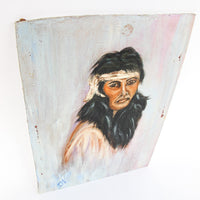 Vintage Portrait Painting Yucca Valley California