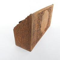 Teak Wood Desk Letter Organizer