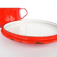 Dansk Red Enameled Cast iron Baking Dishes with Lids (Sold Individually)