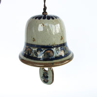 Toanala Ceramic Folk Art Bell Signed Ken Edwards Mexico