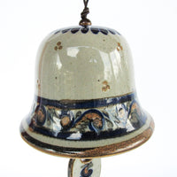 Toanala Ceramic Folk Art Bell Signed Ken Edwards Mexico