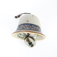 Toanala Ceramic Folk Art Bell Signed Ken Edwards Mexico