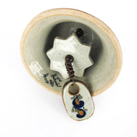 Toanala Ceramic Folk Art Bell Signed Ken Edwards Mexico