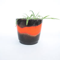 Volcano Glaze West German and Midcentury Pottery Ceramic Plant Pots