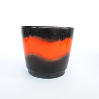 Volcano Glaze West German and Midcentury Pottery Ceramic Plant Pots