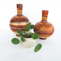 Tonala Ceramic Vases from Mexico - Set of 2