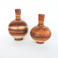 Tonala Ceramic Vases from Mexico - Set of 2
