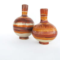 Tonala Ceramic Vases from Mexico - Set of 2