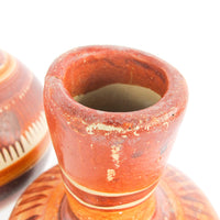 Tonala Ceramic Vases from Mexico - Set of 2