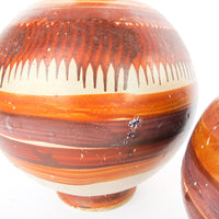 Tonala Ceramic Vases from Mexico - Set of 2