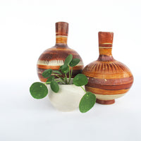 Tonala Ceramic Vases from Mexico - Set of 2