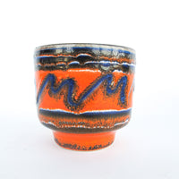 Volcano Glaze West German and Midcentury Pottery Ceramic Plant Pots