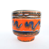 Volcano Glaze West German and Midcentury Pottery Ceramic Plant Pots