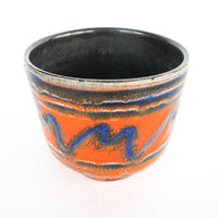 Volcano Glaze West German and Midcentury Pottery Ceramic Plant Pots