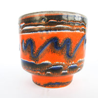 Volcano Glaze West German and Midcentury Pottery Ceramic Plant Pots