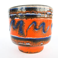Volcano Glaze West German and Midcentury Pottery Ceramic Plant Pots