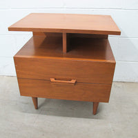 Midcentury Wood Bedside Table Nightstand