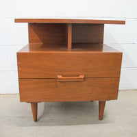 Midcentury Wood Bedside Table Nightstand