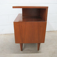 Midcentury Wood Bedside Table Nightstand