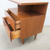 Midcentury Wood Bedside Table Nightstand