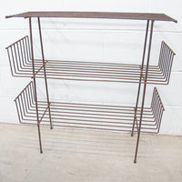 Midcentury Three Tier Cast Iron Plant Stand