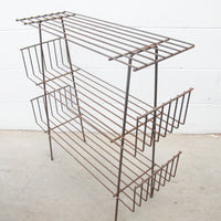Midcentury Three Tier Cast Iron Plant Stand