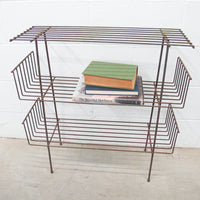 Midcentury Three Tier Cast Iron Plant Stand