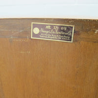 Solid Teak Art Deco Midcentury Bedside Tables Headboard Mirrored Vanity w/Stool (Each Sold Separately)