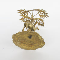 Brass Palm Tree and Camel Jewelry Holder Organizer