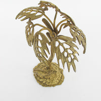 Brass Palm Tree and Camel Jewelry Holder Organizer