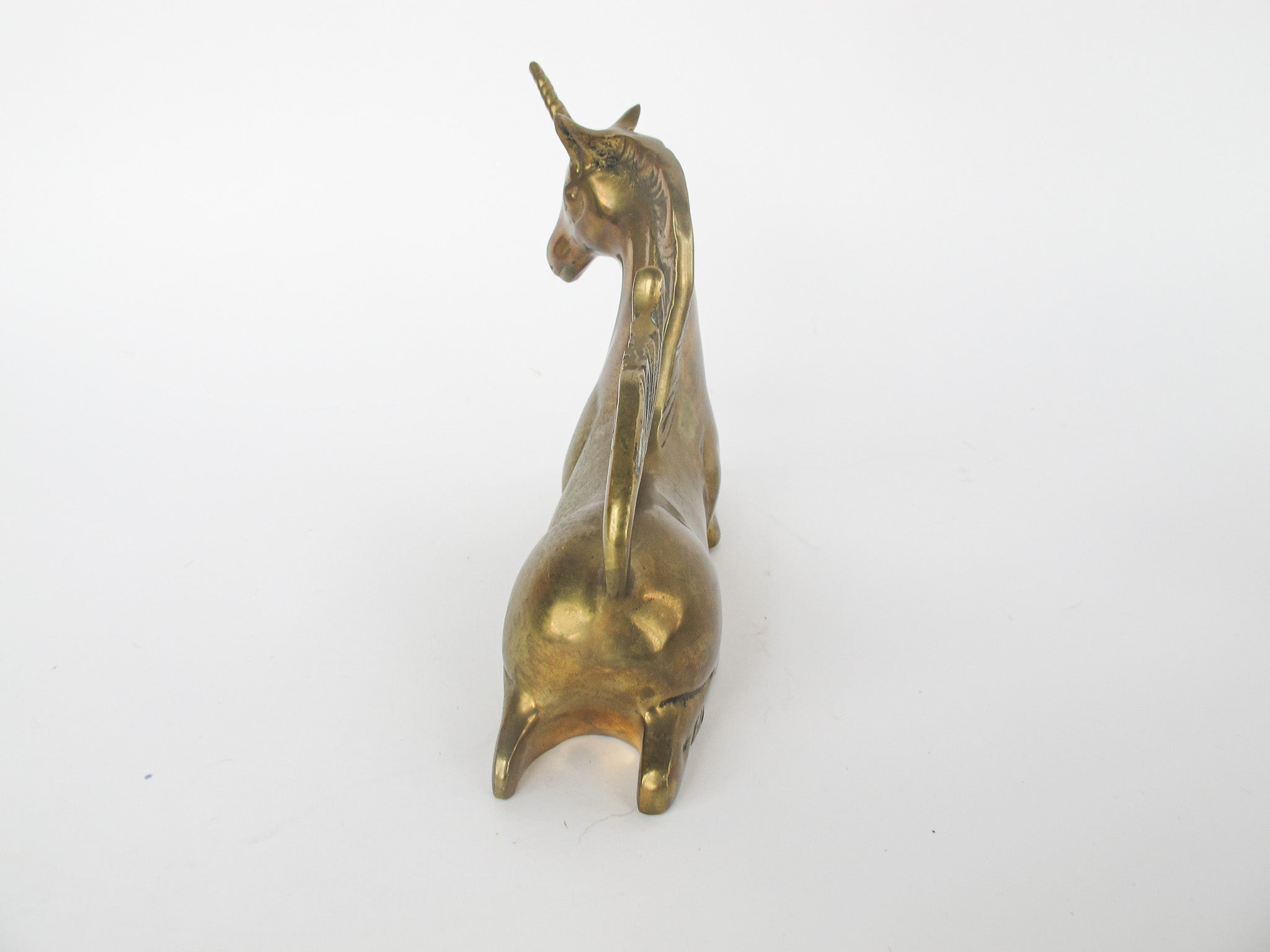Vintage 6 /12 “ Solid Brass Unicorn Figurine