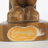 Tiki Monkeypod Wood Bookends Explorers Cove Hawaii
