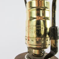 Set of 2 Wood Carved Elephant Base Lamps