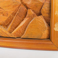 Carved Mountain Ram Wood Wall Art from Canada (Large and Small Sold Separately)