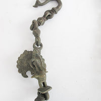 Cast Bronze Figures Elephant Chain