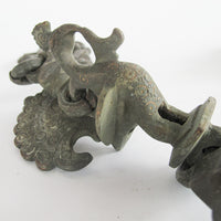Cast Bronze Figures Elephant Chain