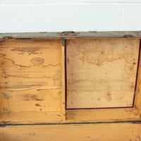Green Metal Trunk With Wood and Leather
