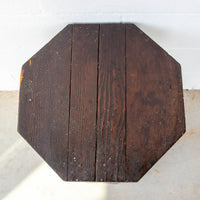 Geometric Hexagon Wood Side Table