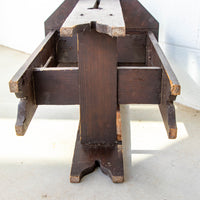 Geometric Hexagon Wood Side Table