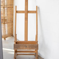 Previously Loved Rolling Wood French Style Painter Artists Easel Stand
