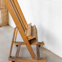 Previously Loved Rolling Wood French Style Painter Artists Easel Stand