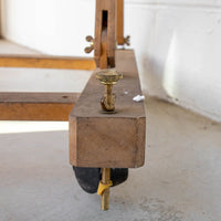 Previously Loved Rolling Wood French Style Painter Artists Easel Stand