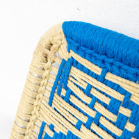 Retro Macramé Woven Folding Lawn Camp Chair