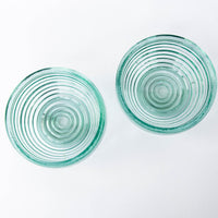Art Deco Glass Bowls Set of 2 Anchor Hocking